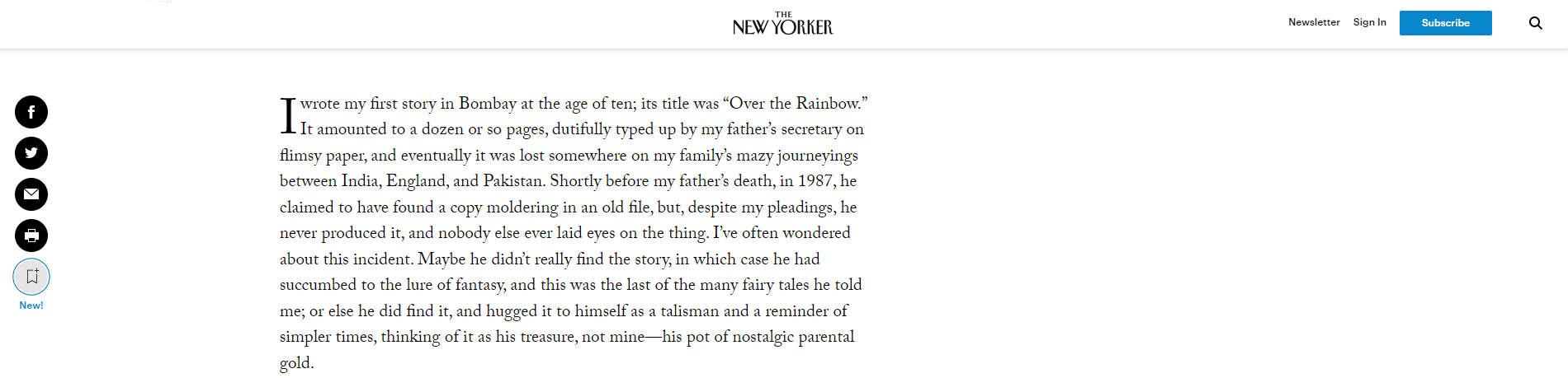 New Yorker article